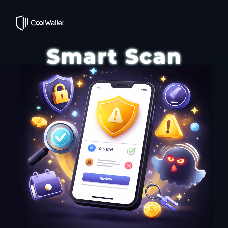 Did you know CoolWallet has a built-in Smart Scan feature (cold wallets only)? 👀

Before you send a contract transaction, it automatically checks what assets you’re about to send, whether there are any risks, and if the counterparty looks suspicious.

Just an extra heads-up, so