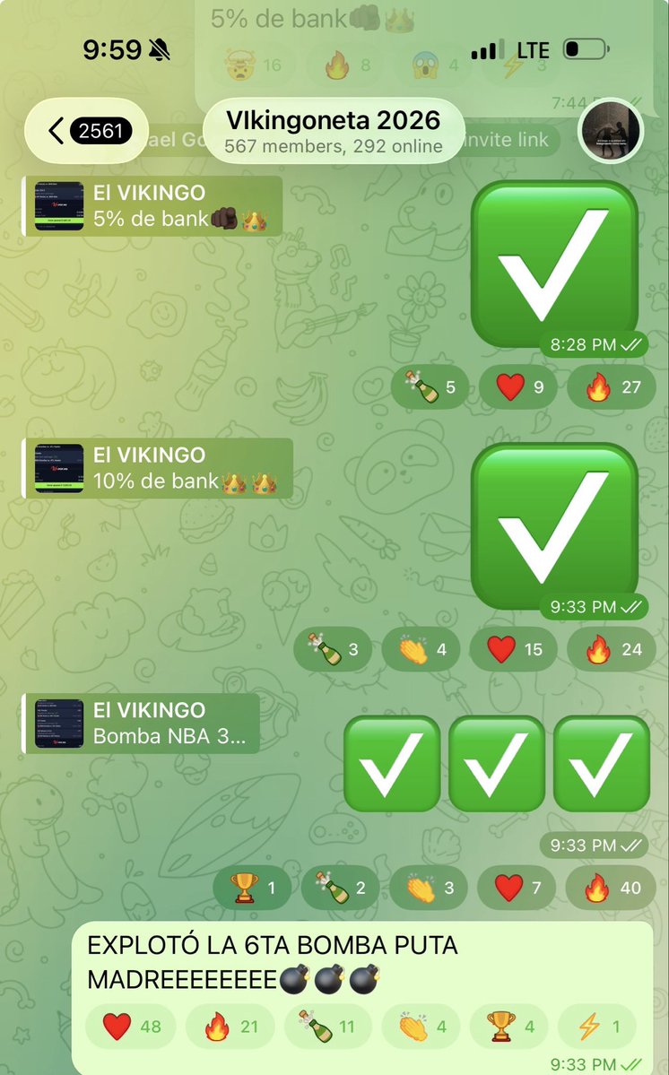 BOMBA 100% EXCLUSIVA DE LA VIKINGONETA!!!✅✅✅✅✅✅

QUIENES YA ADENTRO DEL BARCO?!!! LO Q ESTAMOS LOGRANDO ES SIMPLEMENTE HISTÓRICO 👑👑👑