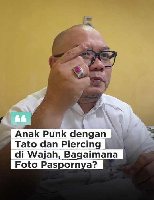 Anak punk yang berindik dan bertato diwajah membuat paspor, Bagaimana foto paspornya?
instagram.com/reel/DTzD44jEs…