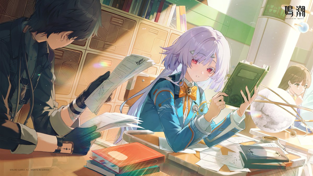 WW_JP_Official's tweet image. モーニエのアルバム｜休み時間

「先輩に、髪は留めたほうがいいと言われました。……このヘアピンで、大丈夫でしょうか……。」

#鳴潮
#モーニエ