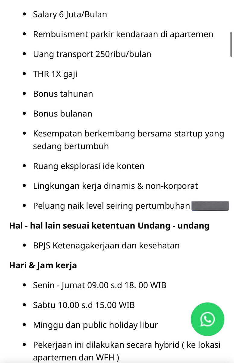 RahmatEgy2's tweet image. Hay, aku open loker untuk posisi
"Social Media specialist Hybrid"

Full time &amp;amp; salary 6juta + transport 250ribu

Silakan baca detailnya dibawah ini👇🏻

Kirim portofolio via glints ya