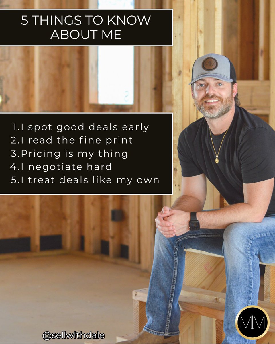 A few things to know about how I approach every deal --start to finish.

Dale Conner | Mississippi Magnolia
📱 662-546-1769
💻 SellWithDale.com

#MississippiMagnolia #StarkvilleHomeBuying #StarkvilleHomeSelling #ColumbusHomeBuying #ColumbusHomeSelling #SellWithDale