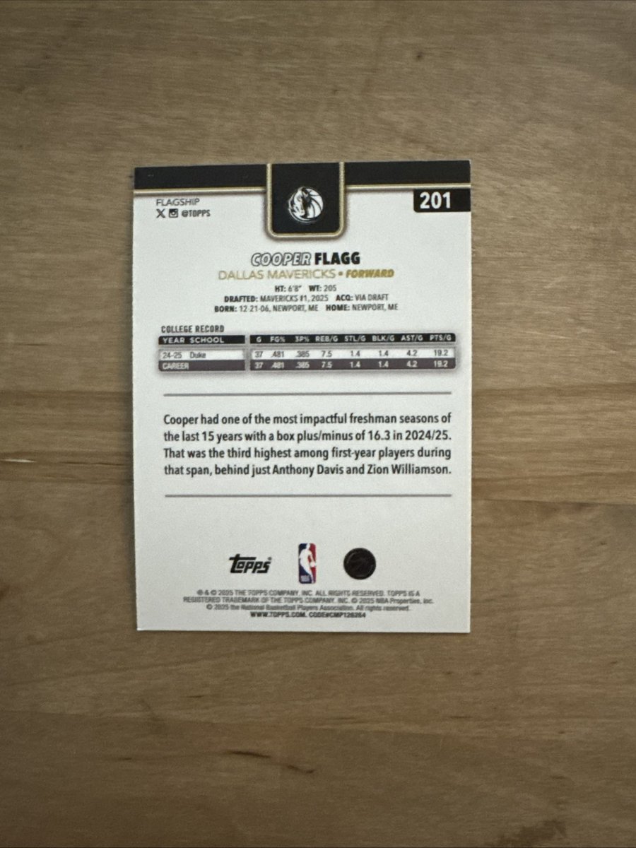 joesportscard's tweet image. 🎁Appreciation Day Giveaway🎁

Winner Announced Monday!

🔥 2025-26 Topps COOPER FLAGG Blackout Target Black Friday Exclusive Rookie Card SP

To enter
1. Follow
2. Retweet
3. Like