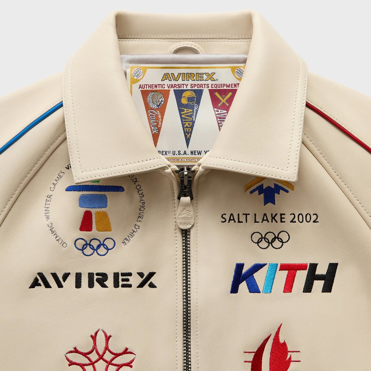 JustFreshKicks's tweet image. Kith x AVIREX Olympics Heritage Leather Bomber Jacket

🗓️ January 23rd
💰 $1,350