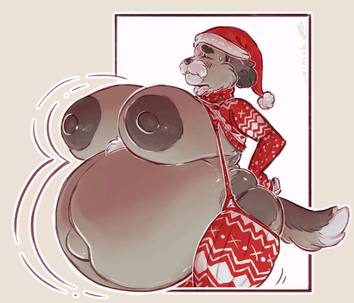 finished Swell Sweater YCH for @/sirus-152 on FA ft. their sona, Day~!