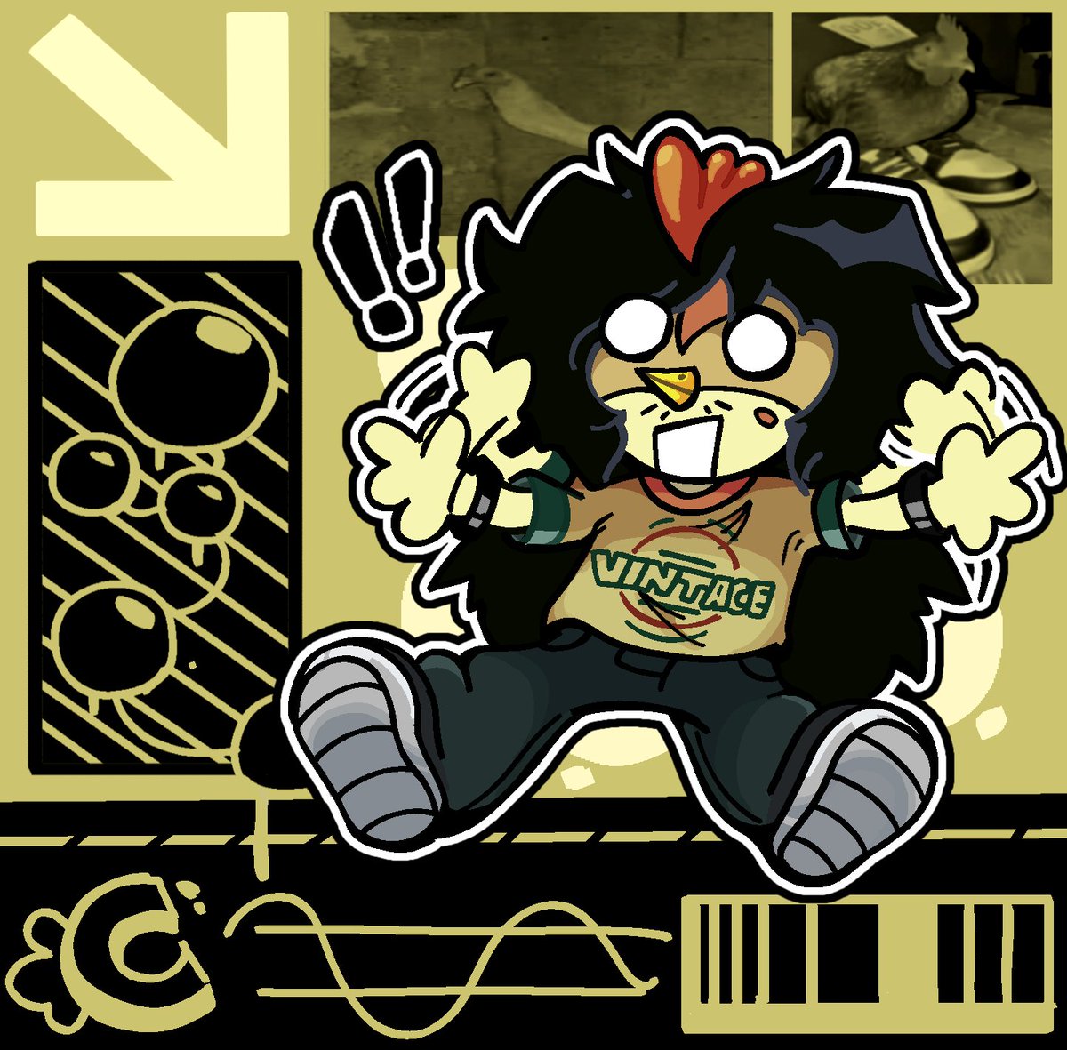 🐔
Oc by <a href="/MximoAJeinkings/">sprungget</a> 
#Art #doodle #OC