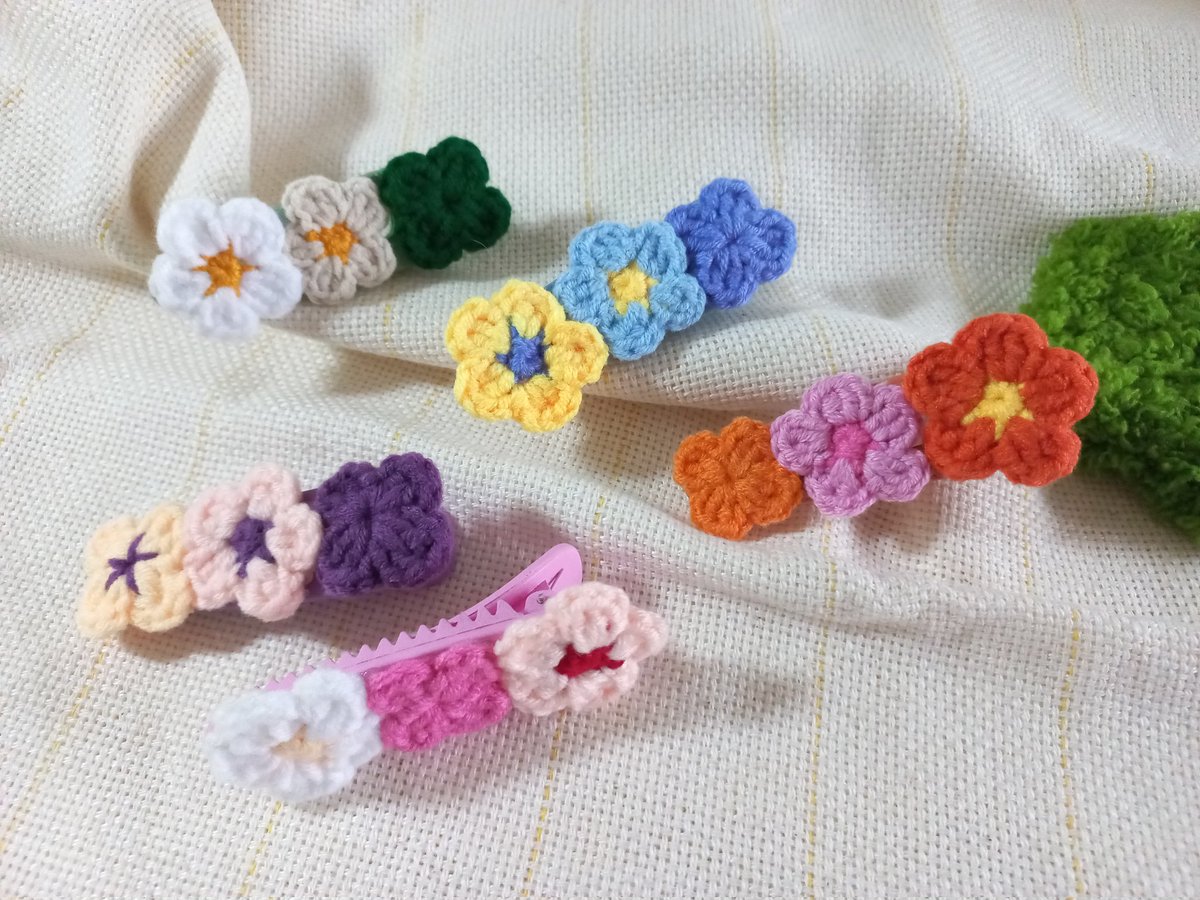 กิ๊บดอกไม้ Triple flowers 🏵🌼🌸
มี 5 ชิ้น | ความยาว 8.5 ซม. | 60b./each

#ประกาศขายหมู่บ้านเวลามูน🪧