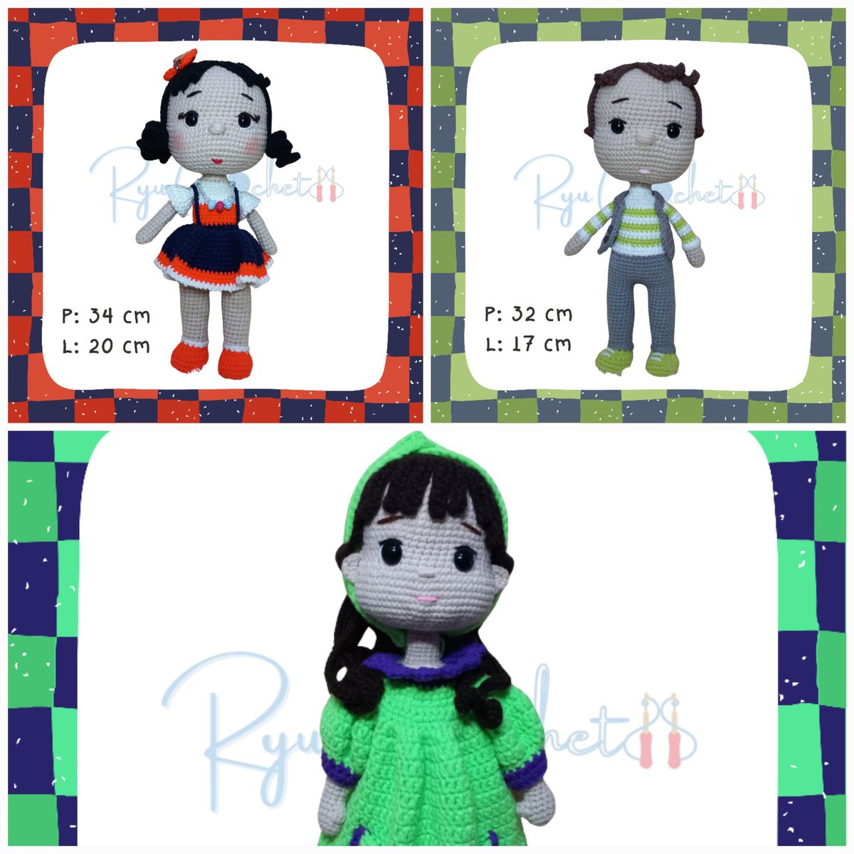 wonpilkita's tweet image. 🧶WTS crochet/rajutan yang dibuat bulekku 🧶

🐥Amigurumi
id.shp.ee/ZUA7QfT
🐯 Gantungan kunci
id.shp.ee/DWqdD8P
👧🏻 Boneka anak
id.shp.ee/Cix2hQc

t. wts wtb crochet rajutan amigurumi bebek lotso nailong capybara beruang macan