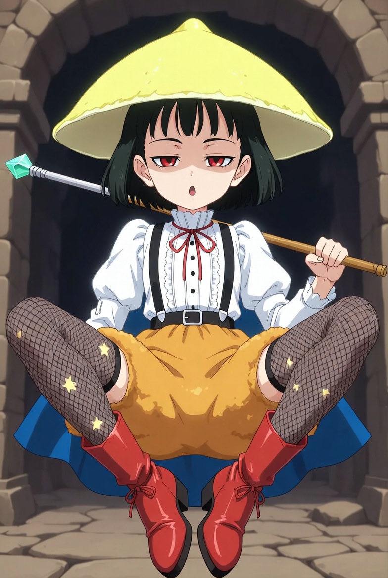 fride_ticken's tweet photo. オリキャラを画像読み込みせずに、Grokのプロンプトだけで生成してだいぶ特徴反映された…！けど帽子が菅笠のやつと輩ポーズが大量にw https://t.co/K7rEv9ysNG