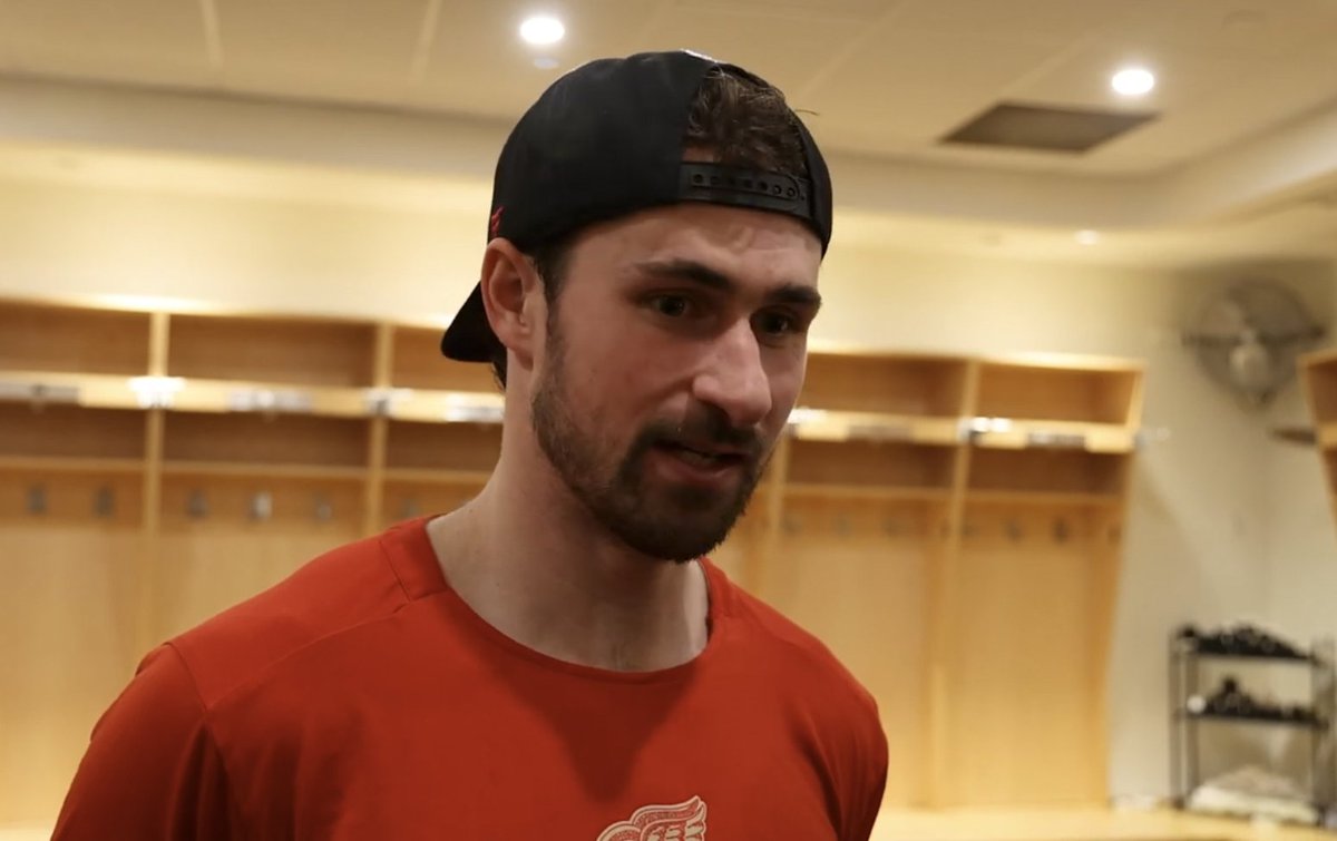 BradGalli's tweet image. Dylan Larkin on Moritz Seider's play that led to the Red Wings OT game-winner: 

"That's a diesel right there. He's got a diesel engine... I would like to have gone back to him for all the hard work, but I ran out of real estate."

(via @DetroitRedWings)