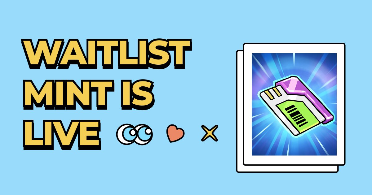 🚨 WAITLIST MINT IS LIVE 🚨

Waitlisted fam—now’s your chance 🧬🔥
Supply is running low, so don’t wait 👀
Mint while you still can!

Tradeport Mint Page URL:
tradeport.xyz/sui/collection…