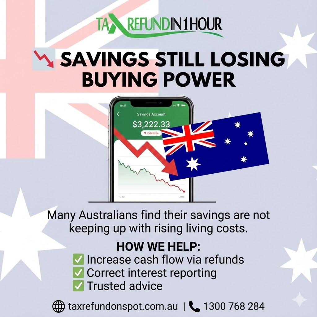 TaxRefundOnSpot's tweet image. SAVINGS STILL LOSING BUYING POWER
#SavingsUnderPressure#sydney #australia #shorts  #twittervid #twiitershorts