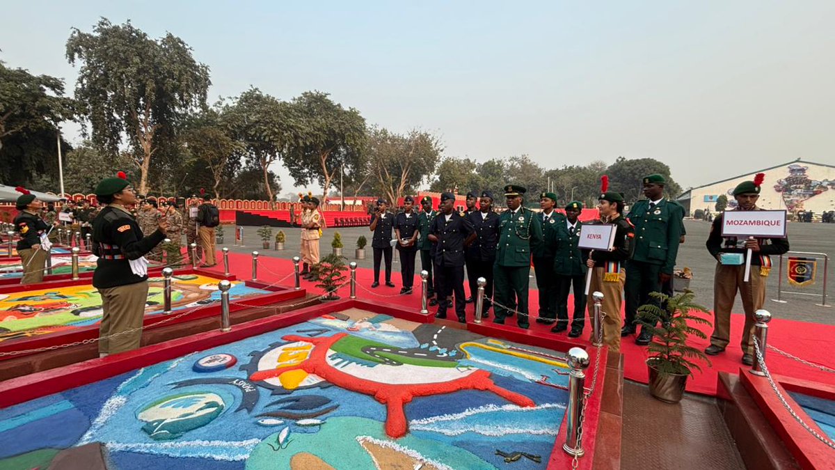 HQ_DG_NCC's tweet photo. NCC YEP  India  🌍 is 1️⃣
The Republic Day Camp of NCC saw a new flavour with visit of 21 Friendly Foreign Countries 🇧🇩🇧🇹🇧🇷🇫🇯🇮🇩🇰🇿🇰🇪🇰🇬🇱🇦🇲🇾🇲🇻🇲🇺🇲🇳🇲🇿🇳🇵🇸🇨🇸🇬🇱🇰🇹🇭🇬🇧🇻🇳visited the DGNCC Camp under the esteemed YEP of NCC India.
The 195 delegates visited Flag Area and Hall of Fame wherein they were acquainted with various initiatives of Govt of India and role of NCC as active Nation Building Youth Organisation.
#YEP #INCREDIBLEINDIA #NCCINDIA
#वसुधैवकुटुम्बकम #NCCRDC2026 #DisciplineAndLeadership #ViksitBharat2047 @SethSanjayMP @SpokespersonMoD @adgpi @IAF_MCC @indiannavy