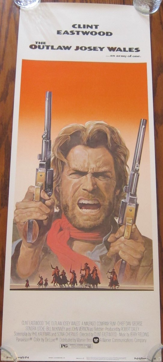 FilmPosterPosts's tweet image. THE OUTLAW JOSEY WALES Original Movie Poster Clint Eastwood

ebay.com/itm/1980390745…

#ad #MoviePoster #FilmPoster #Posters
