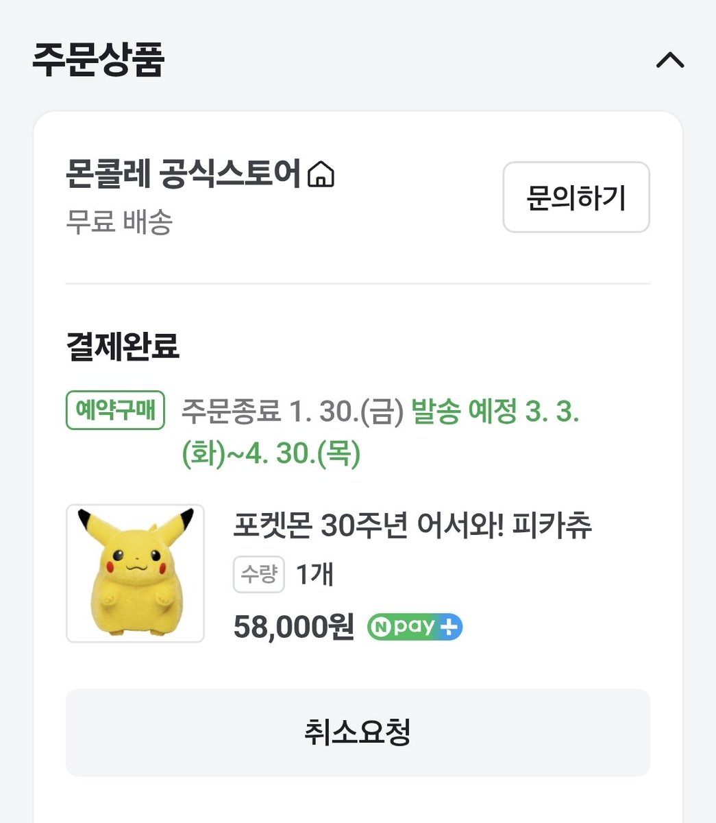 30주년 뚱카츄💛