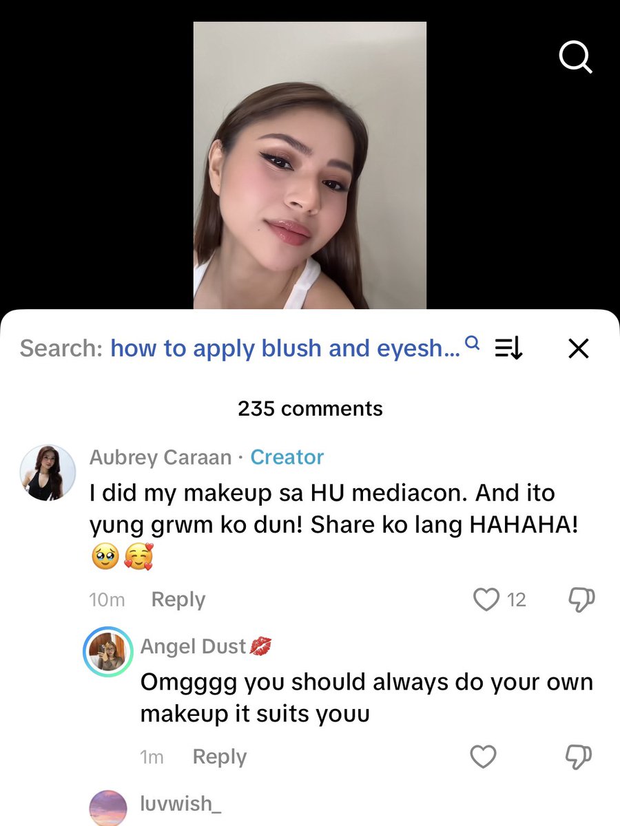 pinkprompt's tweet image. then it turned out she actually did her own makeup IMPRESSIVE 😭