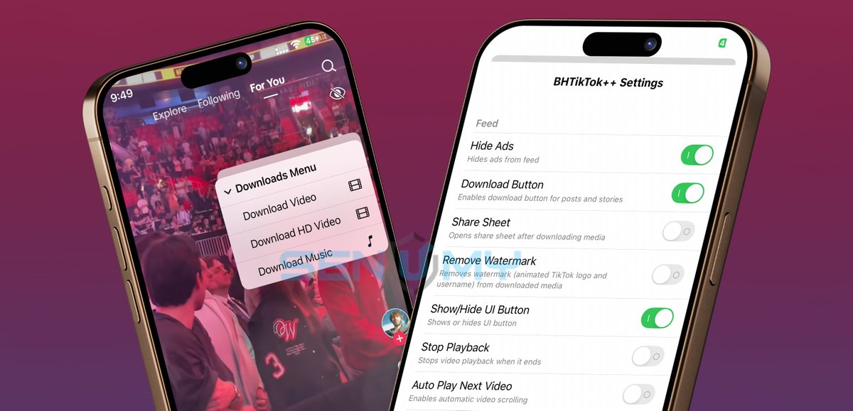 senumy_ipa's tweet photo. π TikTok v43.5.0 is out!
Ad-free, video download & region switch with BHTikTok++ π₯
π₯ Install guide: https://t.co/VZuCHegGbO
#TikTokMod #BHTikTok #iOS26 https://t.co/fZuHsWRpvz