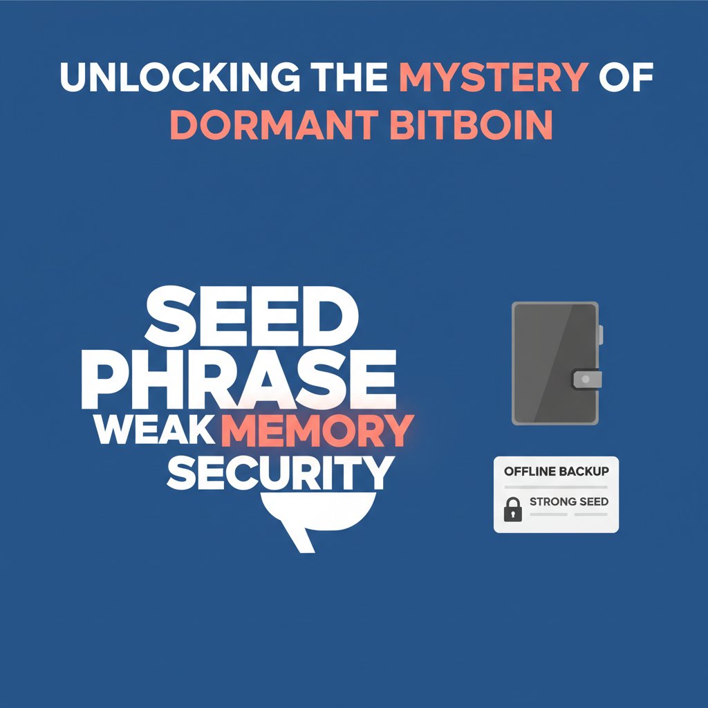 🧠 Why do lost $BTC rarely move? Early coins often sit behind **brain  wallets** - keys derived from a phrase you memorize. 🧩 Weak passphrase =  instant brute-force. Modern rule: hardware or