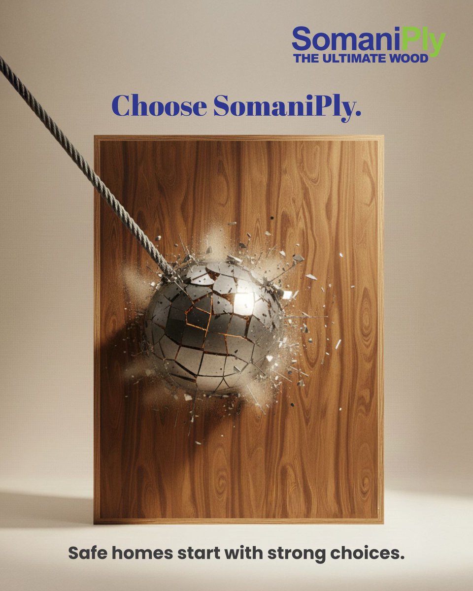 Somaniply_in's tweet image. Strength you can rely on — even when life puts your home to the test. 
Choose SomaniPly for durability, safety, and long-lasting peace of mind.
#SomaniPly #UltimateWood #BuiltForStrength #SafeHomes #DurableDesign #QualityYouCanTrust #EngineeredToLast #HomeSafety