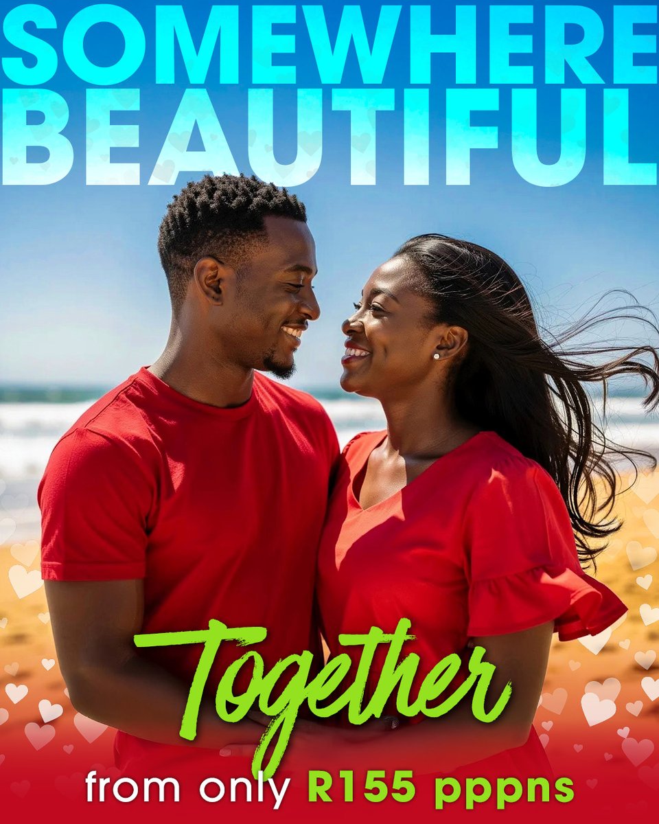 First_Group_ZA's tweet image. Book your Valentine’s Day getaway on 22 January 2026 and celebrate love somewhere extraordinary.

Book now 👉 bit.ly/FGMBook

#ValentinesVacay #LoveAway #FirstGroup #CouplesGetaway