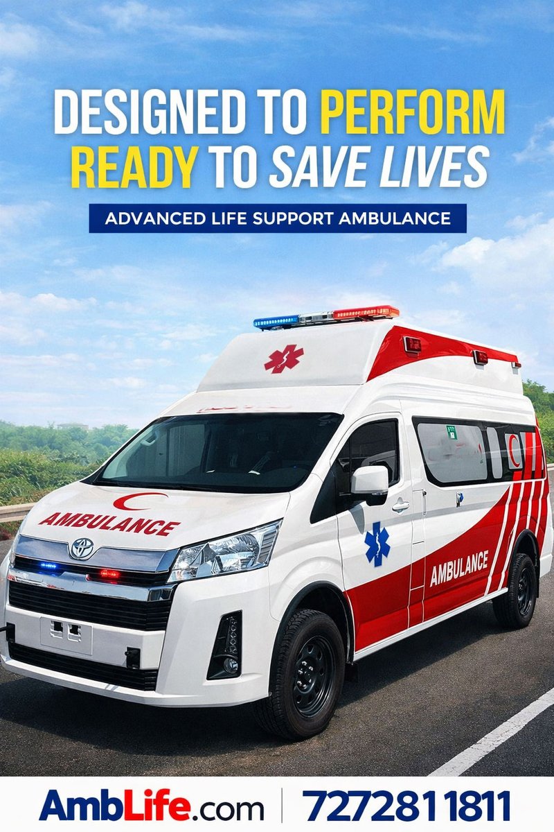 amblife's tweet photo. Your safety is our priority — because lives can’t wait.
📞 Call Now: 7272811811
🌐 Visit: https://t.co/MAXfKOboCQ

#AMBLife #EmergencyAmbulance #AmbulanceServiceDelhi #24x7Ambulance #ICUAmbulance #ALSambulance #BLSambulance #PatientTransfer #SaveLives #MedicalEmergency 🚑 https://t.co/gdJjsYOcVa