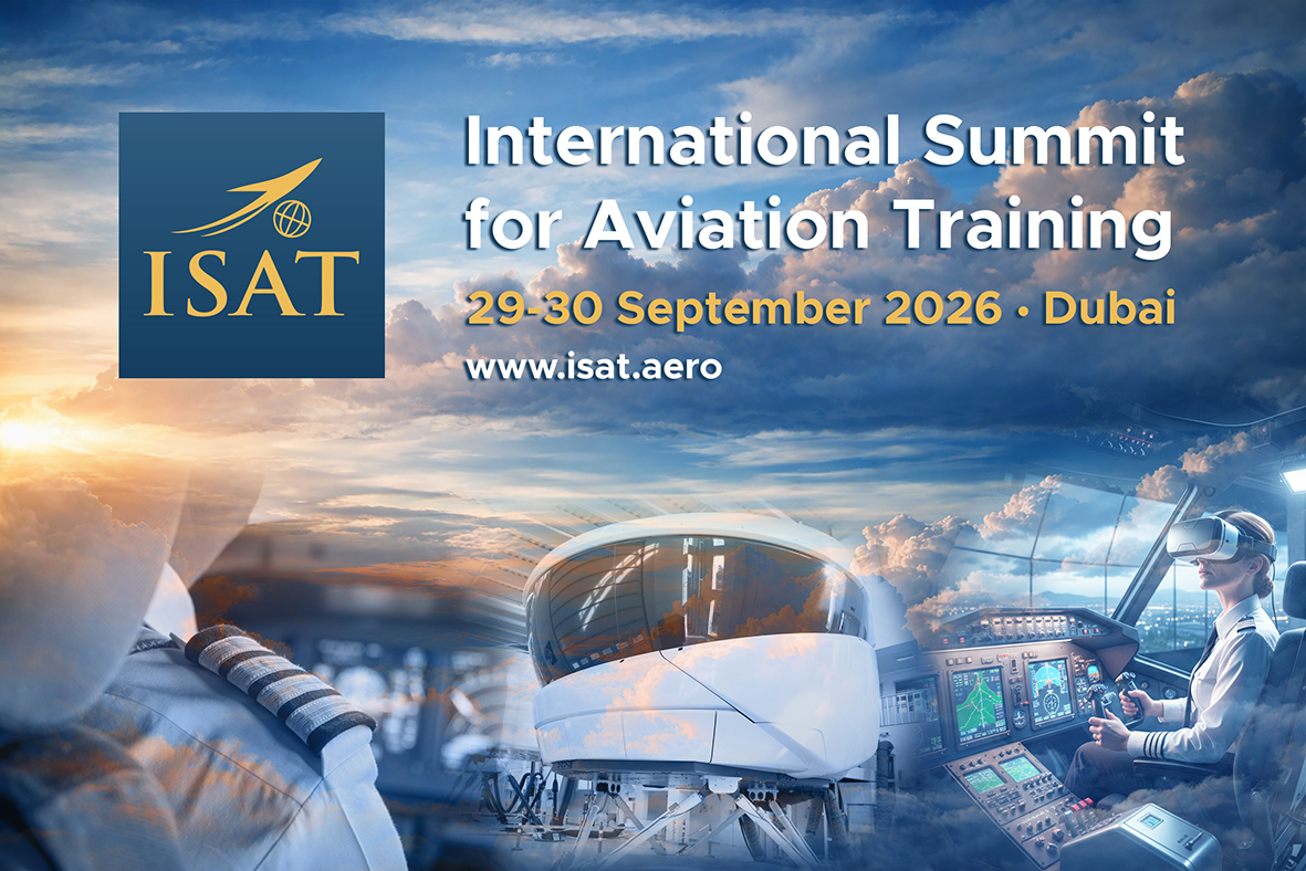 ISAT_Dubai's tweet image. Dubai takes the lead in #AviationTraining this September ✈️
 
🎤Call for Papers open for ISAT Dubai 2026
 📍DWTC | 29–30 Sept
 🌐 isat.aero

From simulators to XR, from CBTA to human performance — be part of the future.
#ISAT2026 #FlightSimulators #AviationTech #DXB