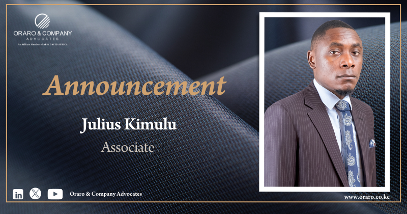 OCOAdvocates's tweet photo. We are delighted to welcome #ourveryown Julius Kimulu as an Associate to the firm. Julius specialises in tax, banking, arbitration &amp; dispute resolution and insolvency.

Read more: https://t.co/S2sM4iaVH3

#OurVeryOwn #NewJoiners #Legal #TeamGrowth https://t.co/5PXm0Mrn1L