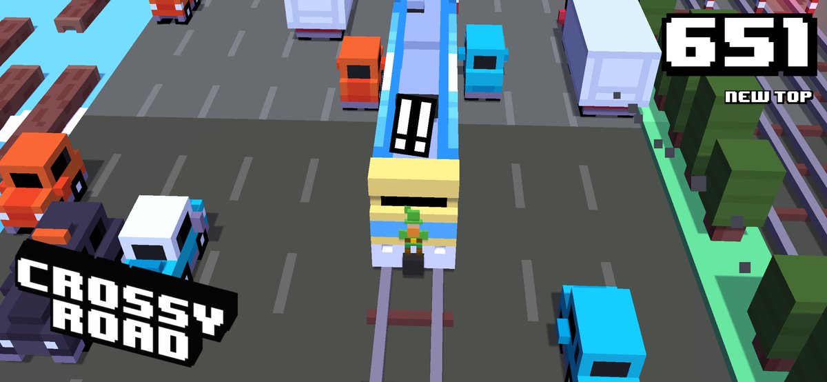 asparagushampoo's tweet photo. 651! New top score on #crossyroad. https://t.co/BZlkNDmQHX https://t.co/cY3Bwr4iE7