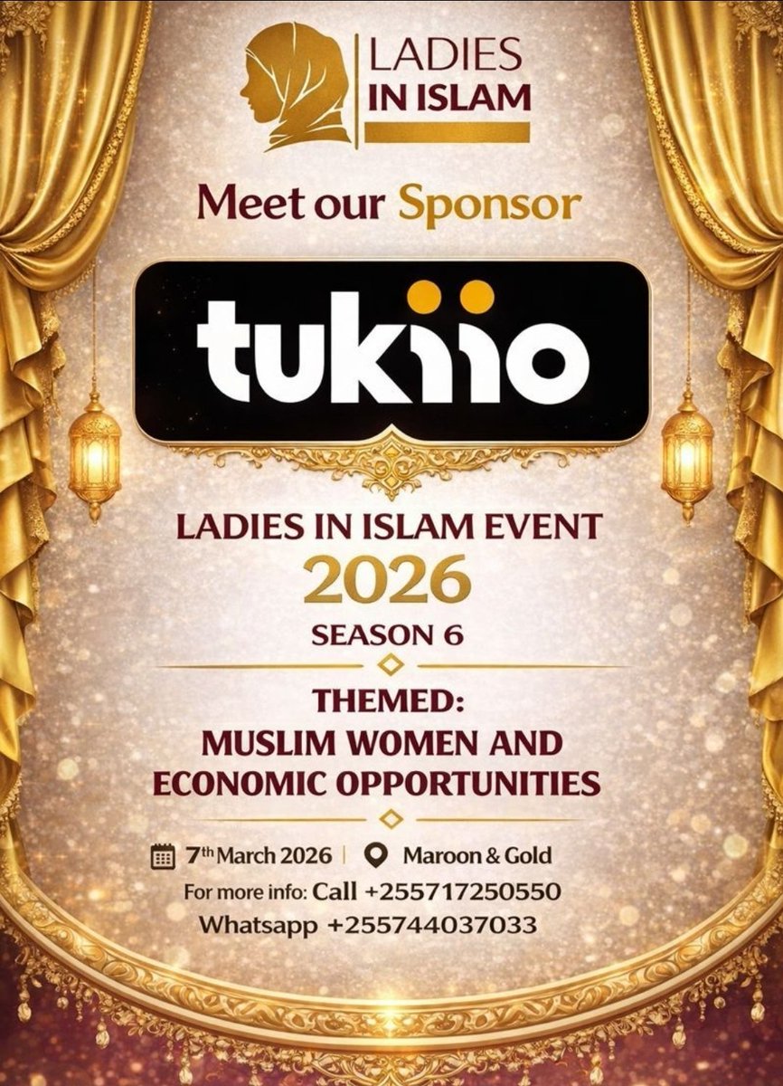 We are happy to announce TUKIIO partner with Ladies in Islam Event 2026 – Season 6.

On 7th March 2026, from 11:00 AM to Iftar, as we explore the powerful theme “Muslim Women and Economic Opportunities."

A day of inspiration, empowerment, and meaningful connections.

#LIISeason6