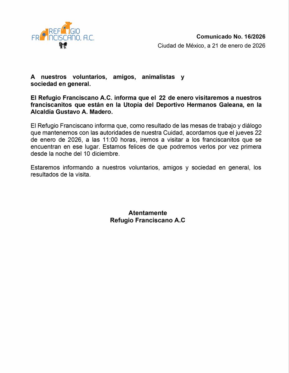 REFUGIO FRANCISCANO AC (@ref_franciscano) on Twitter photo 