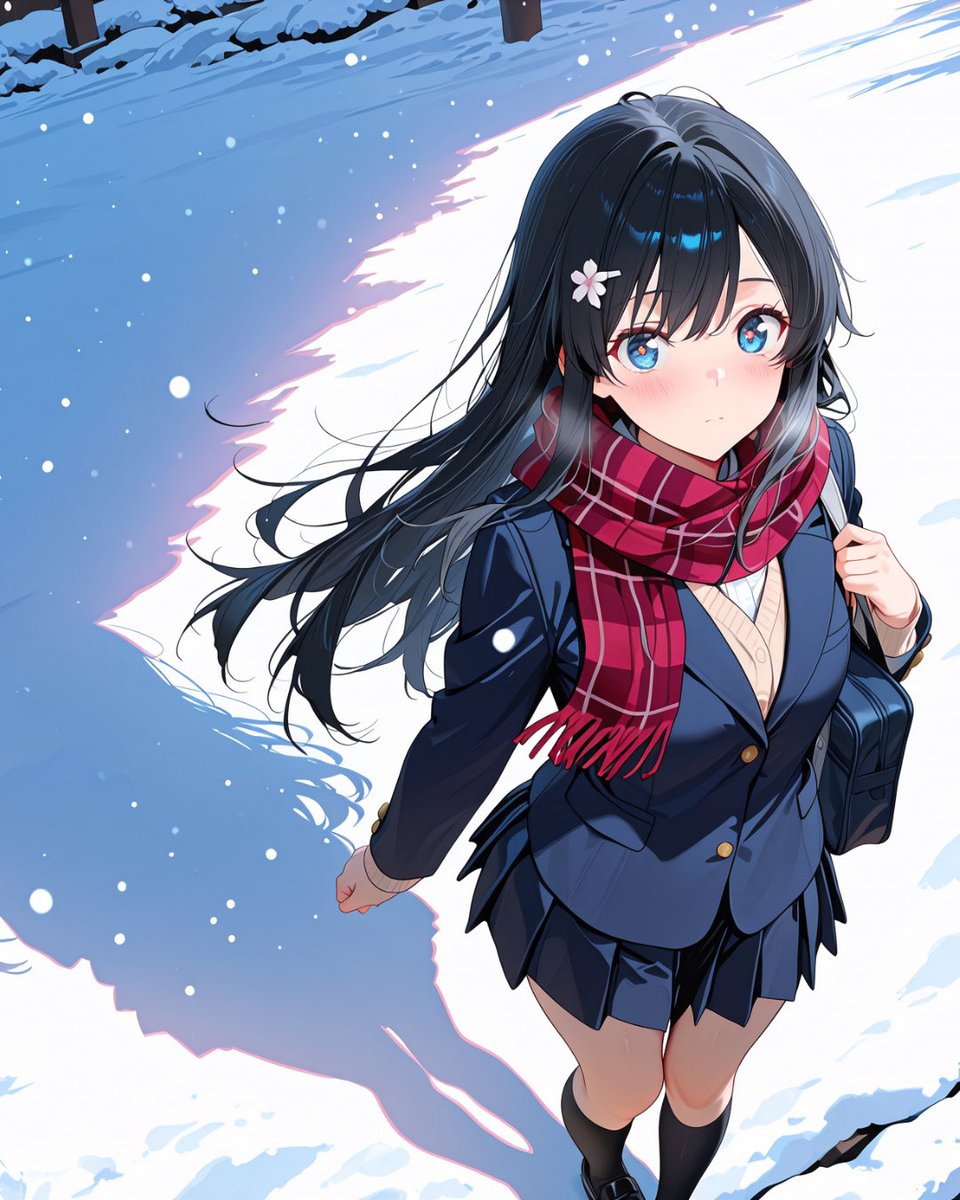 RIO28AI's tweet photo. 寒いです⛄️
#AIイラスト　#SFWイラスト https://t.co/xF2D4fRqN9