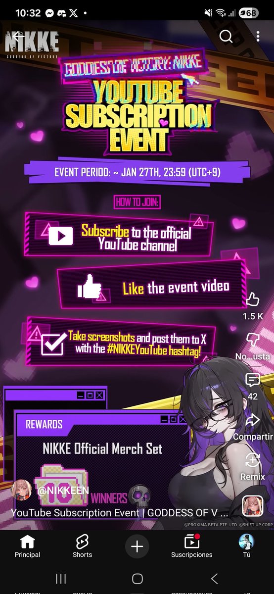 ManoloCastroSn1's tweet photo. I hope to win something, even if it's small :')
#NIKKEYouTube https://t.co/vrtQAfaZOn