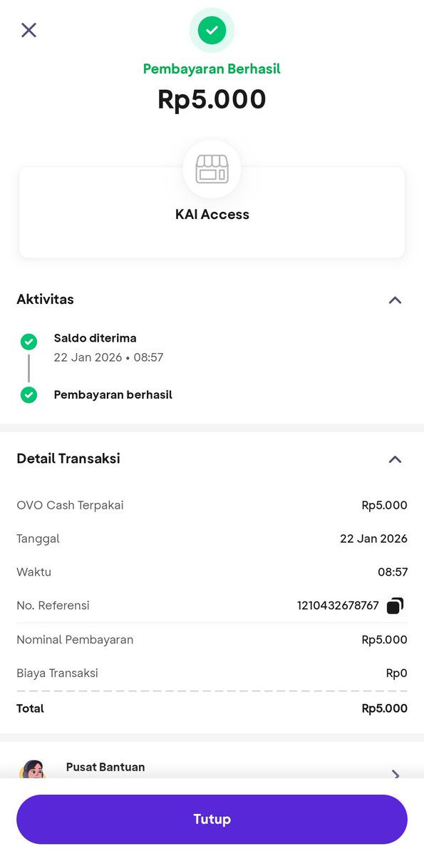 manggapai's tweet photo. @KAI121 Nama pemesan : Ayu Adhira Kartika
Rute : St. Wonokromo ke St. Lamongan
Screenshot bukti bayar terlampir https://t.co/aIqoO5bWnl