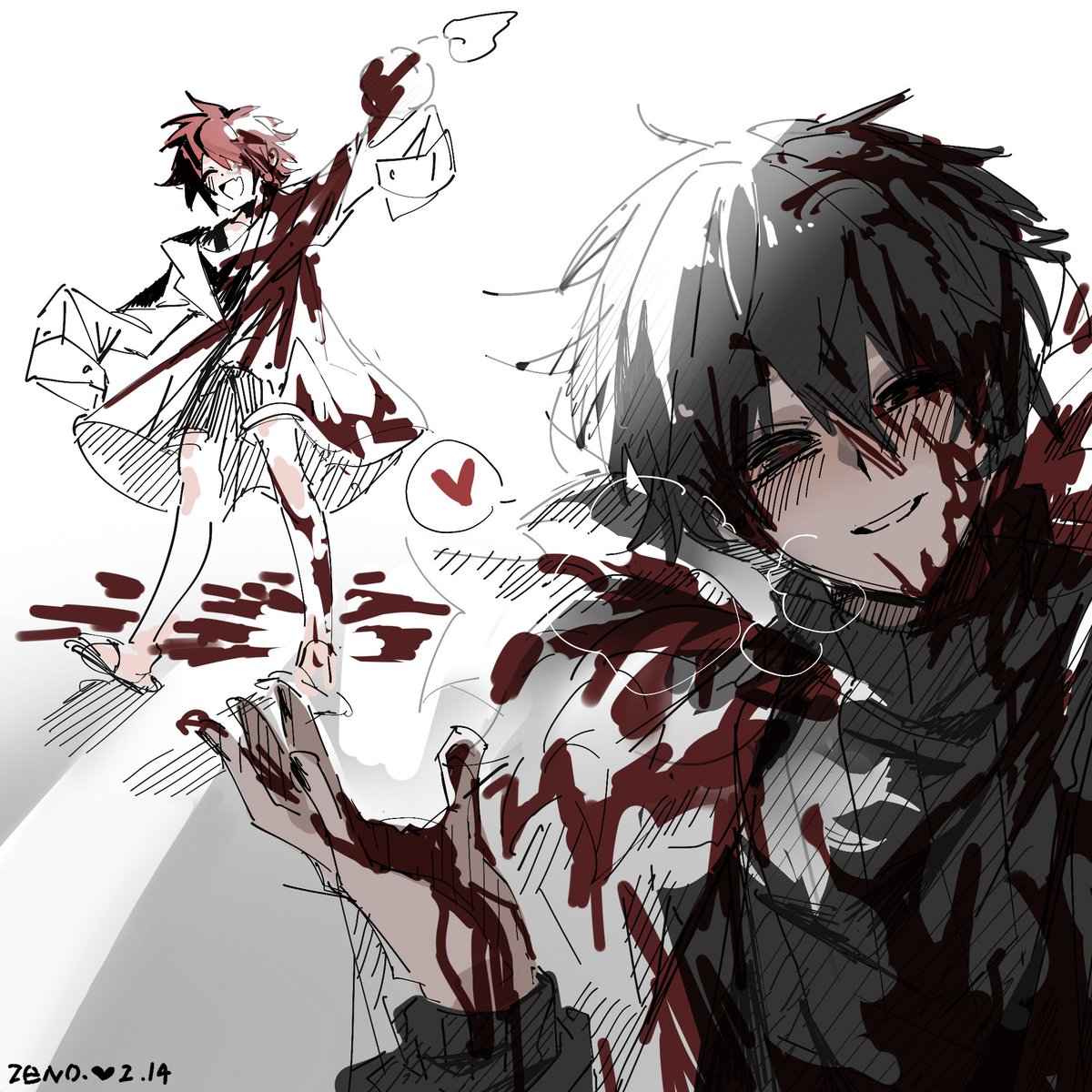 askask_521's tweet photo. 🖤❤️
#基地絵 #ZENO https://t.co/AhmB8Ezw4O