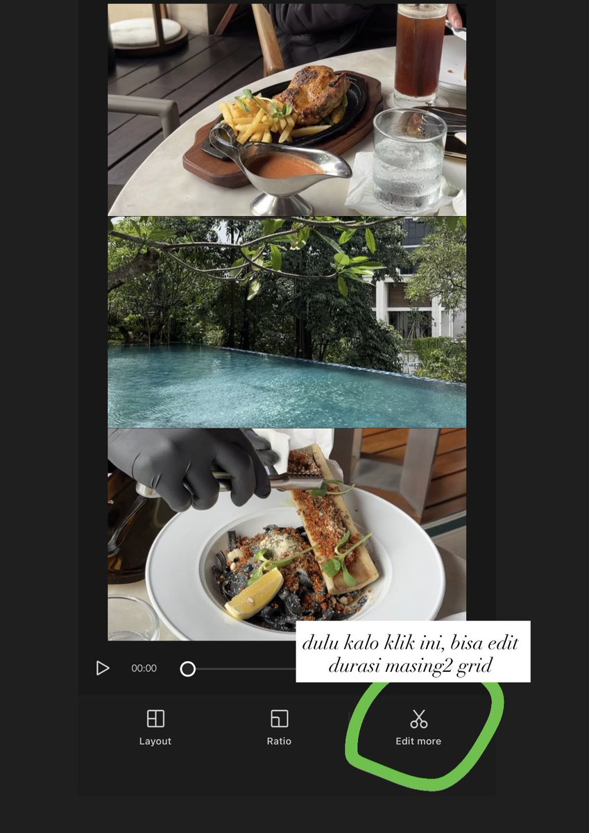 devdji's tweet image. Guys ada yg pake Capcut Pro ga?
Sekarang kalo edit video yg grid gt, durasinya ga bisa di adjust lagi kyk dulu ya? 
Helpppppp