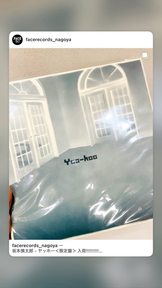 ヤッホー＜限定盤＞アナログレコード　坂本慎太郎