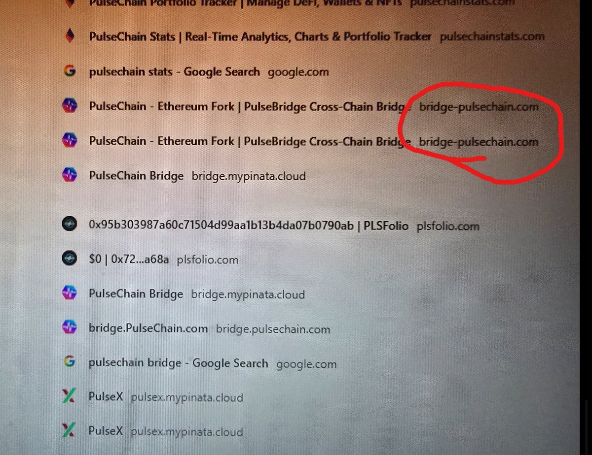 Looks like another victim of a scam @BrandonBBMe was just drained - he was  working in ChatGPT and asked it to give him a link to the official pulsechain  bridge. It did