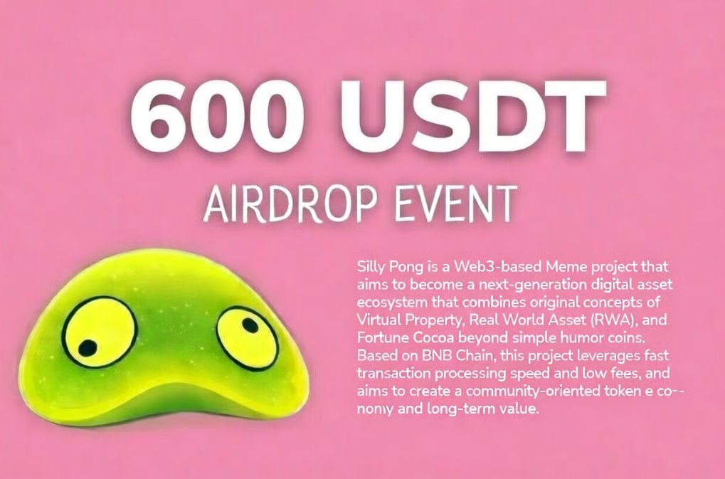 PongSilly15211's tweet image. #SillyPong running a massive $600 USDT #airdrop campaign in  tokens!

Join our Gleam competition:
🔗 gleam.io/O38iC/sillypon…

Follow all the rules and tag your friends to join the airdrop campaign!

 #Metaverse #Giveaway #web2 #web3 #USDT #USD #USDC