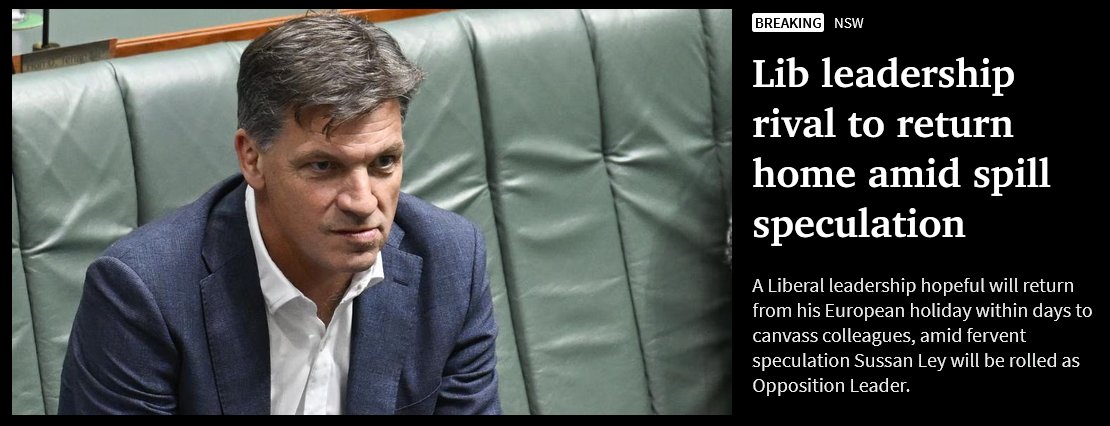 adamnicotera's tweet photo. Sounds like "Well done, An*us" is coming home early from holidays to count the numbers...
#libsplit #natsplit #libspill #auspol https://t.co/fsviQtRQIA