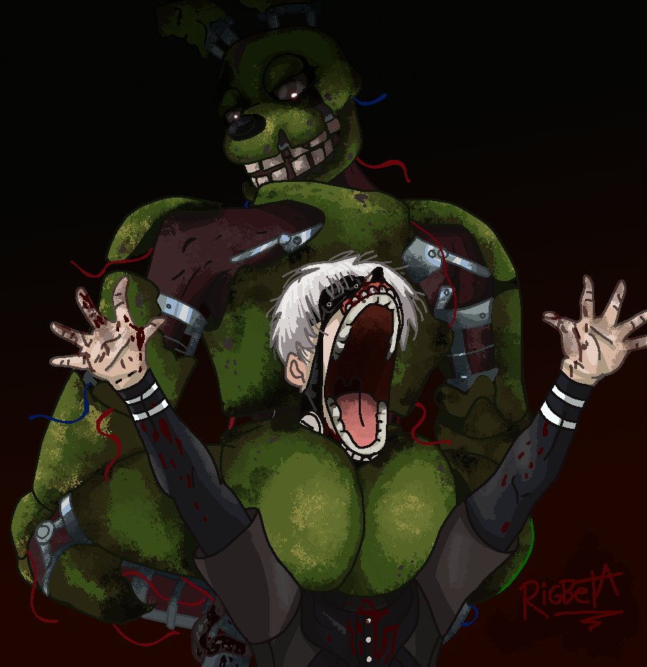 rigbeta's tweet photo. Five Night At Tokyo #DeadbyDaylight #TokyoGhoul #FNAF https://t.co/R2ZqFCRNrd