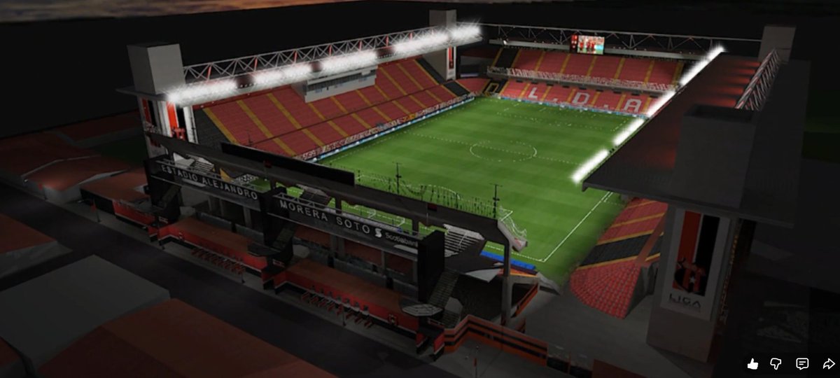 MasterK_RT's tweet image. la remodelacion mas realista para ampliar el morera que e visto es la que hizo Alejandro Zuñiga hace como 15 años que aumentaba la capacidad de 18950 personas a 24mil espectadores, despues de ahi esta muy dificil subir mucho mas, hoy esa ampliacion seria para 21/22mil