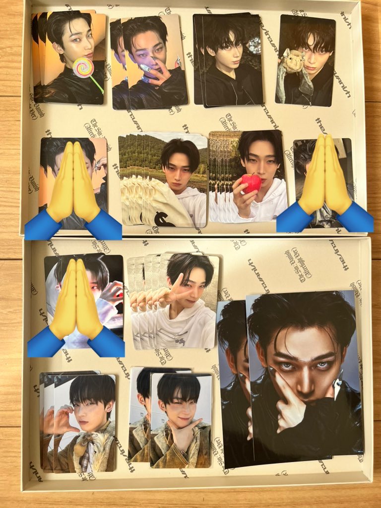 torihiki_yang's tweet photo. ENHYPEN THE SIN:VANISH 
ウィバ UMS 特典 タワレコ ラキドロ トレカ シリアル

【譲】画像のもの(ソンフン、ソヌ、ニキ)
【求】同種ジョンウォン または 未使用シリアル

※シリアルの場合はトレカ2枚とシリアル1枚で交換

同日発送希望です！
成立の場合はリプ返不成立は♡のみ

#ENHYPEN交換 https://t.co/5XVLTQCQFL