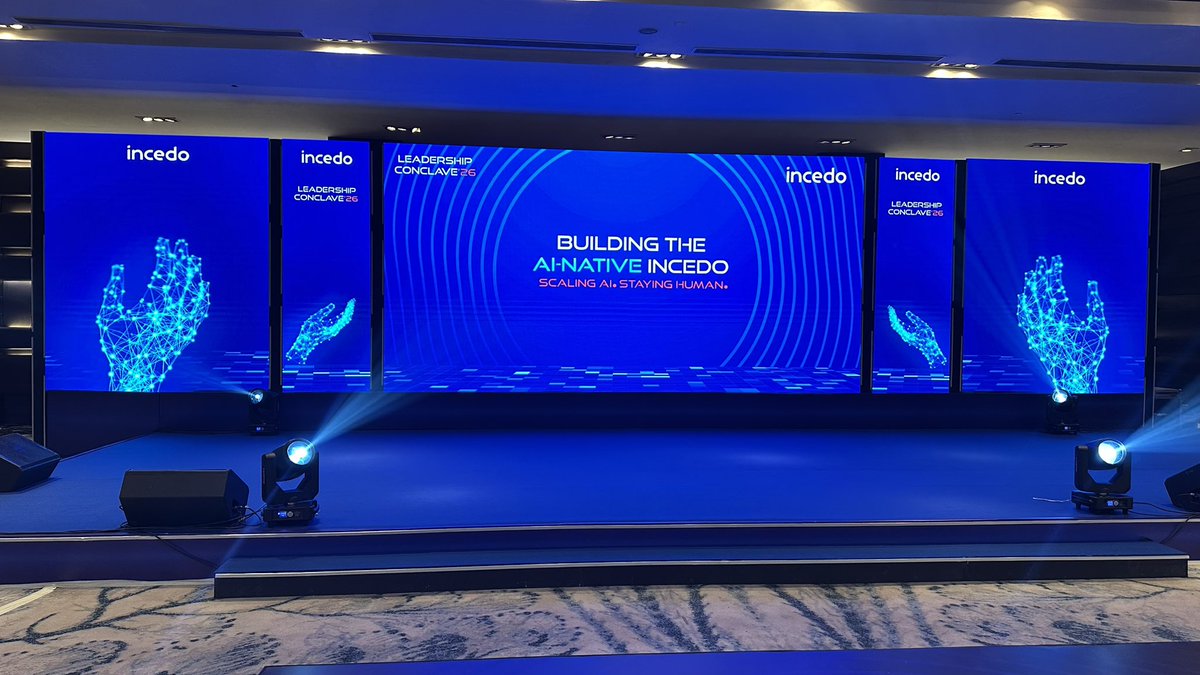 IncedoInc's tweet photo. We are all set for Leadership Conclave '26!
Here's to 3 intense days that will shape the future of Incedo - as we gear up to lead in the AI Age.
#Incedo #leadershipconclave #AINative #AIFirst https://t.co/gkhCNfymAA