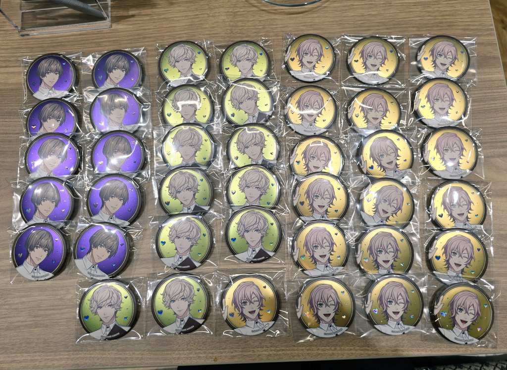 交換】うたプリ スイパラ 缶バッジ レイジング 譲▷綺羅／ナギ／瑛二