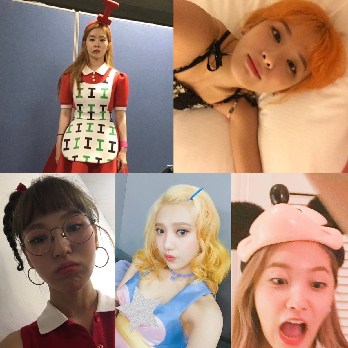 yerisexc's tweet image. 5/5 red velvet members joining the 2016 trend 🥹