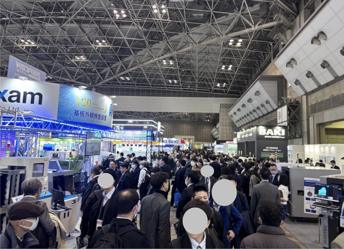 japan_pcb's tweet photo. 今日も　#ネプコンジャパン 盛況です！ https://t.co/bS1dMsPFIf