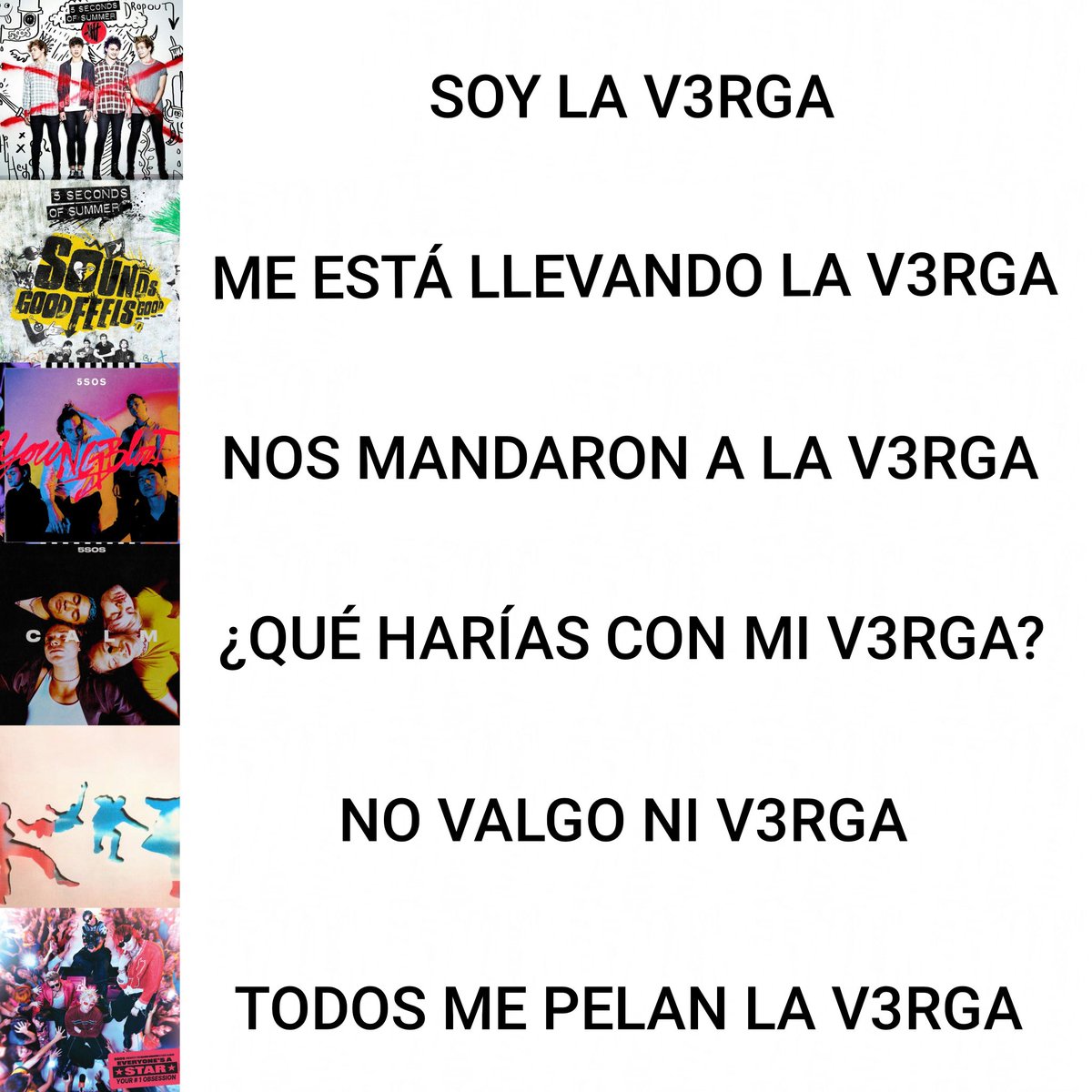 te amo mucho, discografía de 5sos.🫶