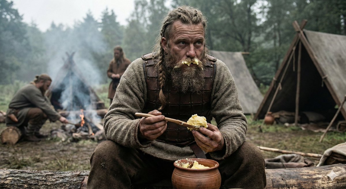 Julius Caesar's accounts of invading Britain, 55 BC, include observations about the Celtic tribes. One detail stands out: they ate enormous amounts of butter.

The Romans found this disgusting. Civilised people used olive oil. Butter was barbarian food. The mark of primitive