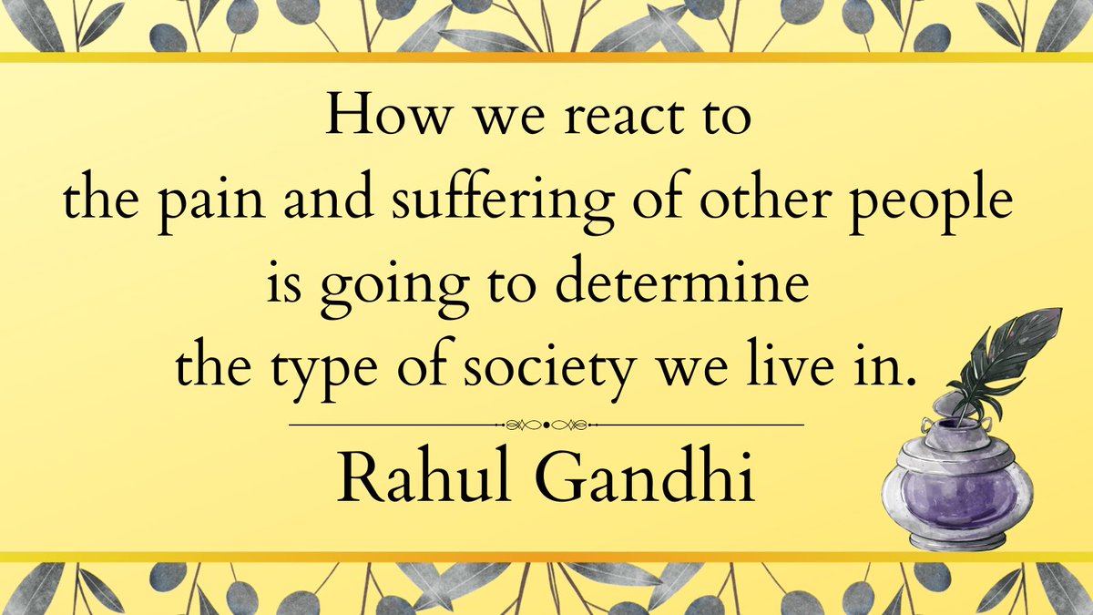 MahimaSingh7's tweet image. आपकी संवेदनशीलता, दूसरे के दर्द से आप कैसे प्रभावित होते हैं, यही निर्धारित करेगा आपका समाज कैसा हो।- श्री ⁦@RahulGandhi⁩  

#empathy #leadership #suffering #livelifeworthwhile #leaptolight #society