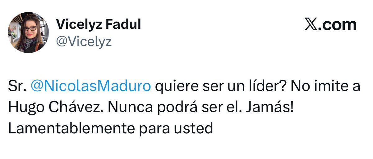 Otra más del grupo de los MAGA travestidos anti María Corina.

Todos, absolutamente todos, tienen lo mismo en común.

Es un patrón.